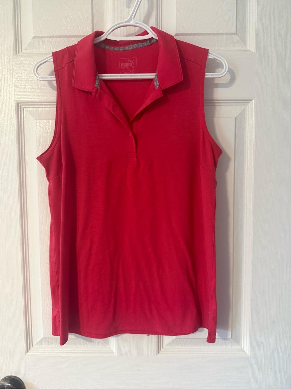 PUMA PINK SLEEVELESS GOLF TANK SZ M